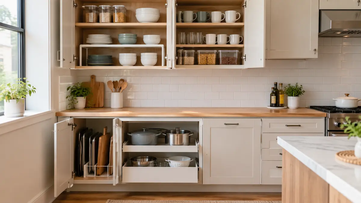 How to Organize Kitchen Cabinets: A Practical System That Actually Works