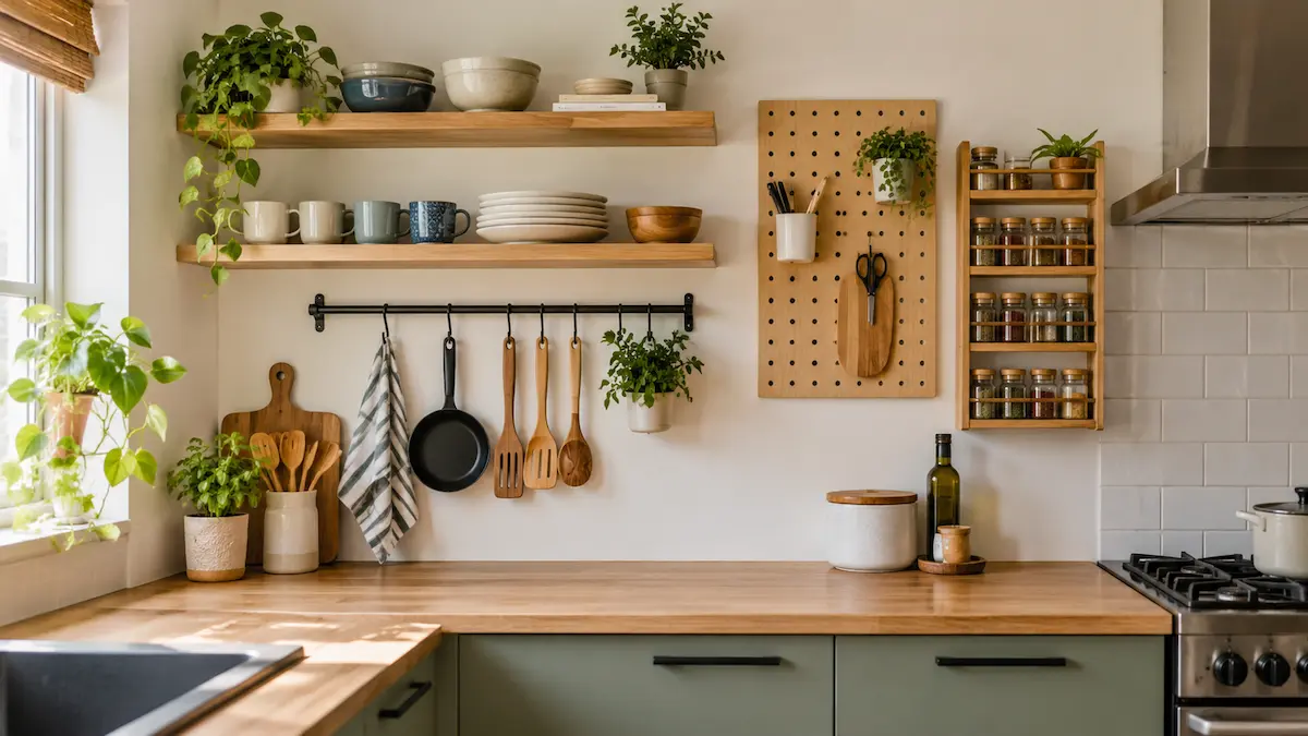 Kitchen Wall Storage Ideas That Actually Save Space