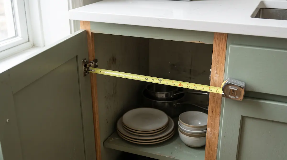 How to Measure Kitchen Cabinets for Organizers (Before You Buy)